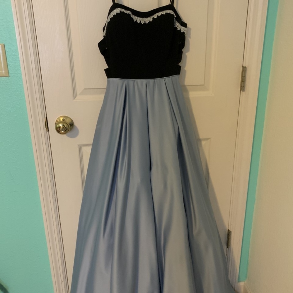 Purple Satin Prom Dress